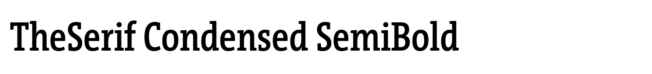 TheSerif Condensed SemiBold